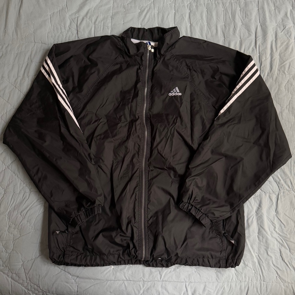 Adidas Men's Black Windbreaker